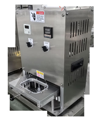 কেনা আধা স্বয়ংক্রিয় অ্যালুমিনিয়াম ফয়েল লঞ্চ কন্টেইনার সিলার বাণিজ্যিক প্রাক-পাকা খাবার স্ন্যাকস ডেজার্ট জন্য online manufacture